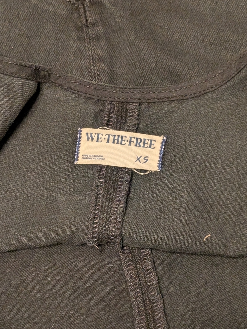 Free People High Roller Shortall Black Denim Overall Romper We The Free, XS - Picture 7 of 10